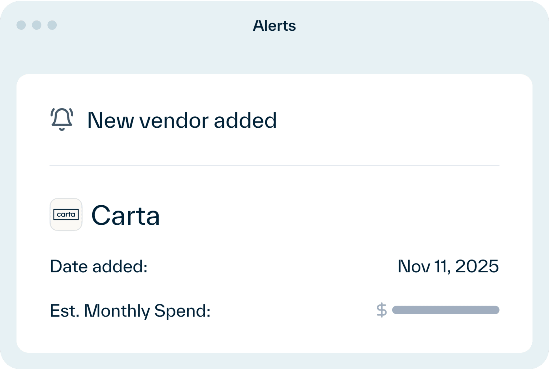 Vendor Alert